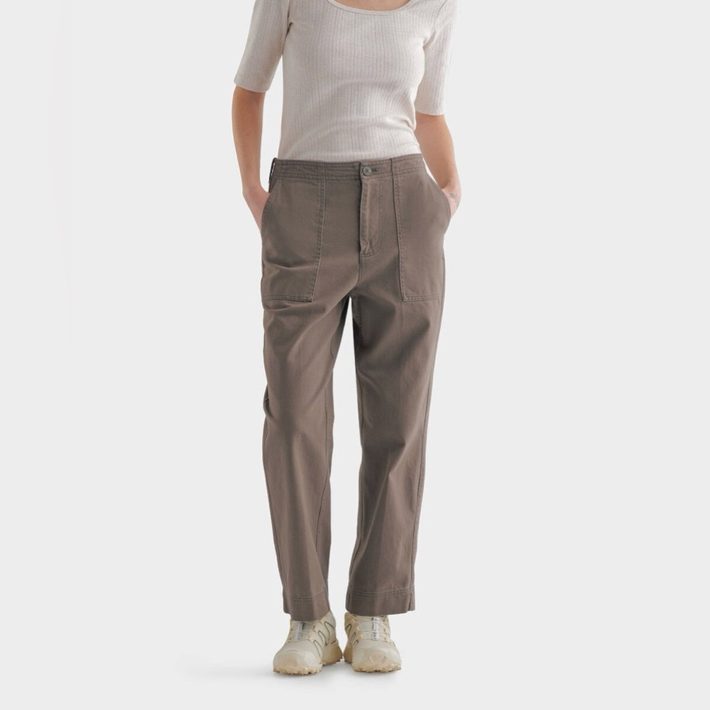 Roots Miette Utility Pants High Rise Straight Leg, Size 8